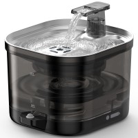 Wireless Cat Water Fountain for Drinking with External Pump, 4-Layer Filters Smart Silent 2L Pet Water Dispenser, 5000mAh Cordless Battery Operated, Rechargeable - 306 Stainless Steel Panel Wireless Cat Water Fountain for Drinking with External Pump, 4-Layer Filters Smart Silent 2L Pet Water Dispenser, 5000mAh Cordless Battery Operated, Rechargeable - 306 Stainless Steel Panel